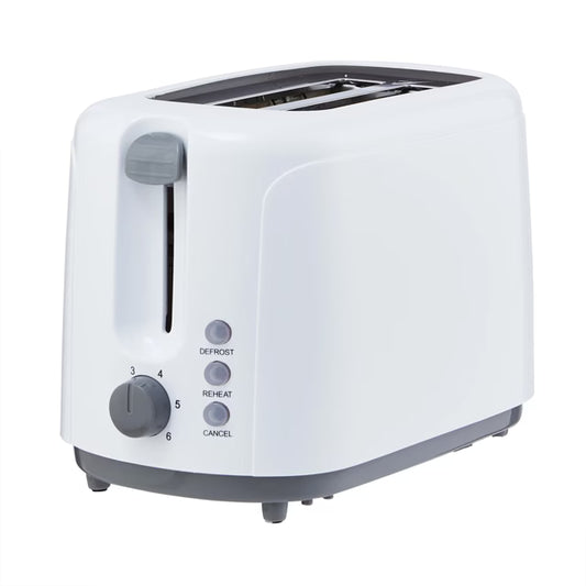 2 Slice Toaster - White (NZ Certified & Compliance)