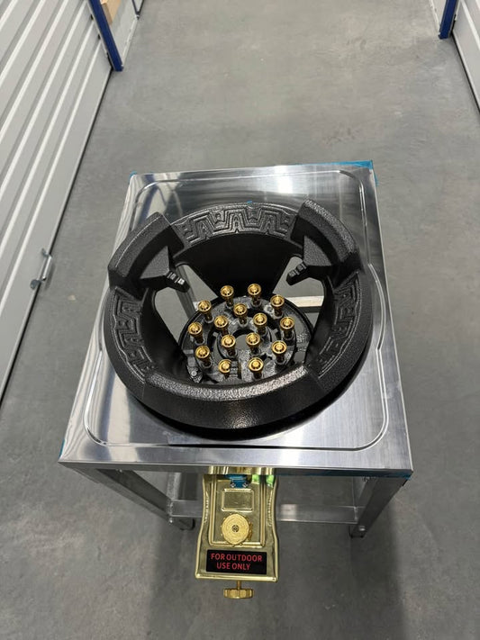 15 Pin Super High Pressure Burner With Stainless Steel Top Stand