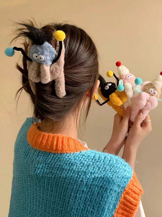 ✨ Cute Blush Hair Claw Clip – Cozy Up Your Everyday Look! ✨