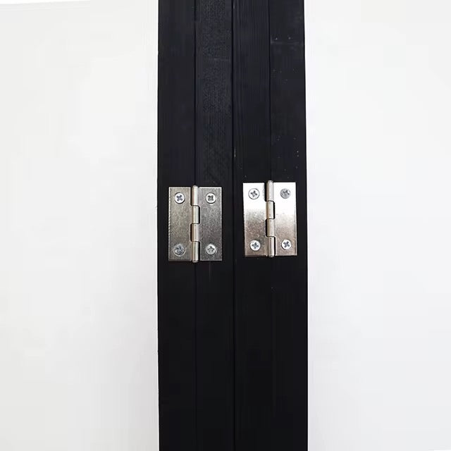 Room Divider Handcrafted With Wooden Frame - Black