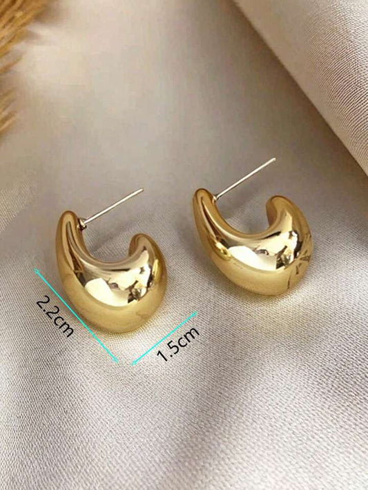 Minimalist Geometric Teardrop Earrings