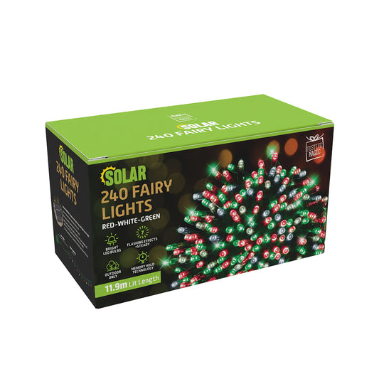 Solar LED Fairy Lights 240 – Multi Colour🌈