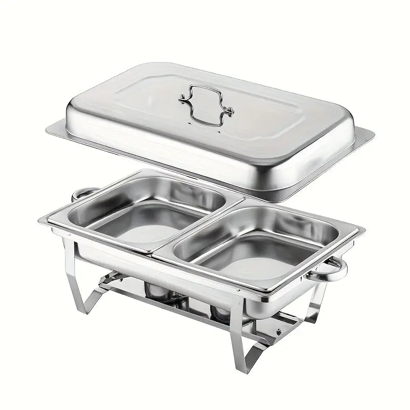 Chafing Dish Stainless Steel - Double Pan - 12L
