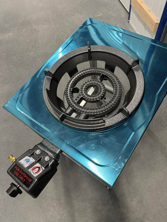 2 Ring Auto Ignition Burner + With Stainless Steel Top Stand