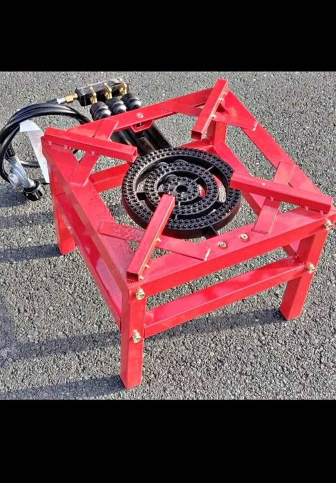 3 Ring High Pressure Burner With Heavy Duty Stand