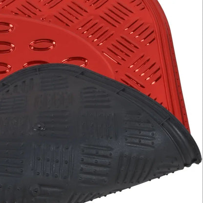4pcs Universal Car Floor Mat | SUV/Truck, Easy to Clean - Red