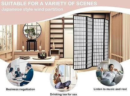 Room Divider Canvas With Wooden Frame - 4 Panel - 180cm x 180cm