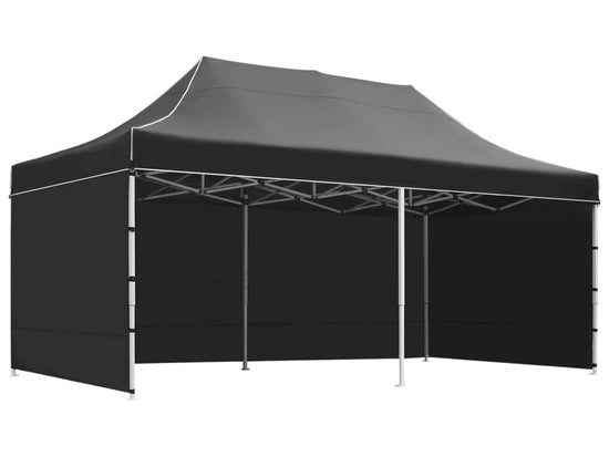 Gazebo 3m x 6m Heavy Duty Prism Steel Frame With 3 Side Walls - Hexagonal Frame - 45mm