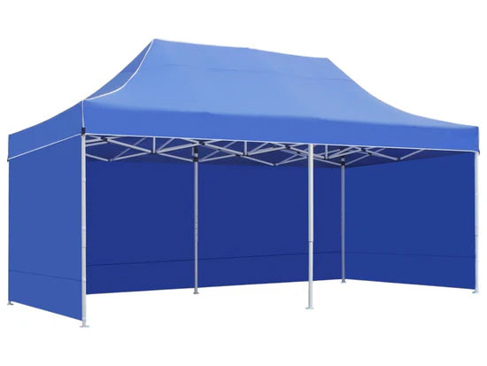 Gazebo 3m x 6m Heavy Duty Prism Steel Frame With 3 Side Walls - Hexagonal Frame - 45mm