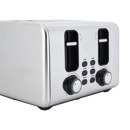 4 Slice Stainless Steel Toaster (NZ Certified & Compliance)