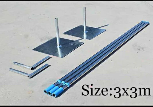 Backdrop Stand 3m x 3m - Heavy Duty Galvanised Steel Base