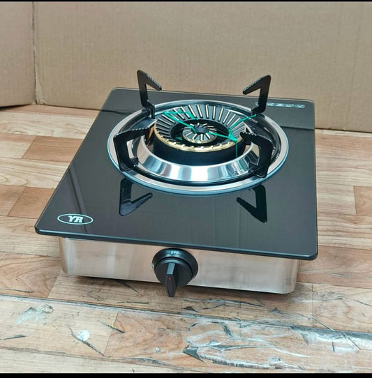 Single Burner Toughened Glass Top Auto Ignition Gas Burner