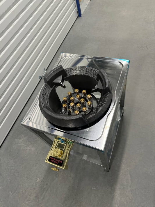 15 Pin Super High Pressure Burner With Stainless Steel Top Stand
