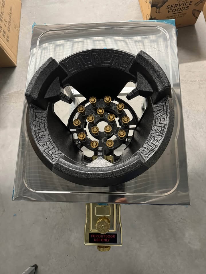 15 Pin Super High Pressure Burner With Stainless Steel Top Stand