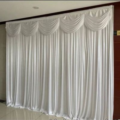 Ice Silk Backdrop With Stitched Swag 3M X 3M