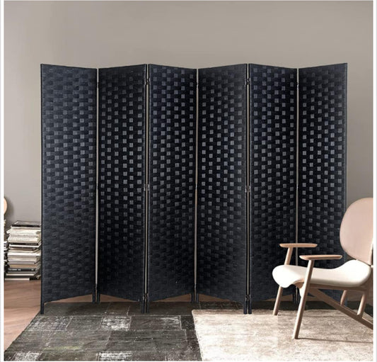 Room Divider Bamboo Full Black