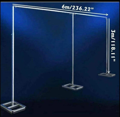 3M x 6M Heavy Duty Backdrop Stand With Heavy Bases
