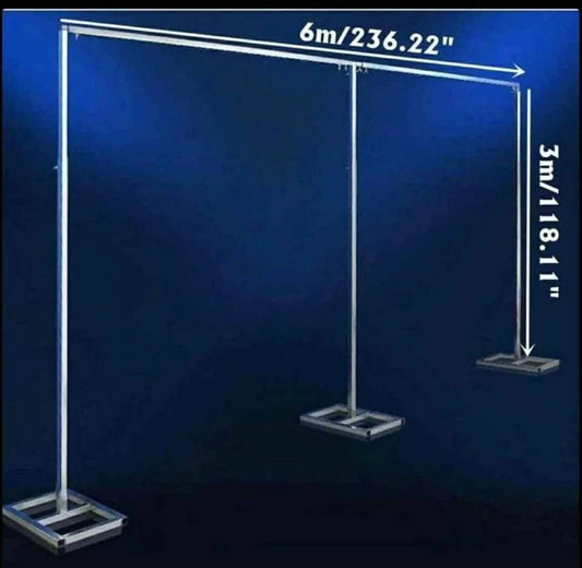 3M x 6M Heavy Duty Backdrop Stand With Heavy Bases