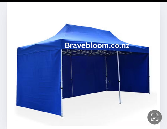 3M x 6M Gazebo (40MM) Square Frame With Walls