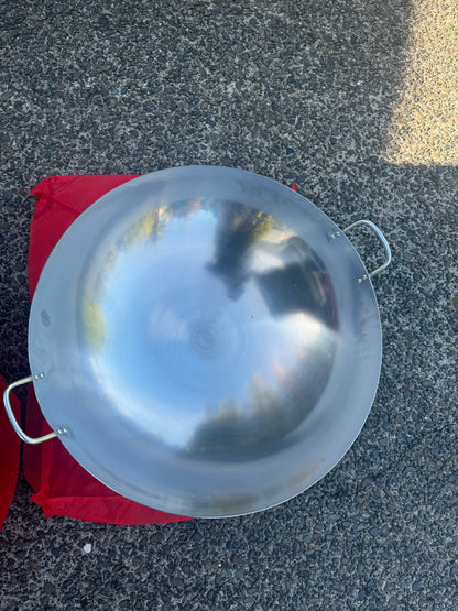 Big Stainless Steel Wok - 62cm