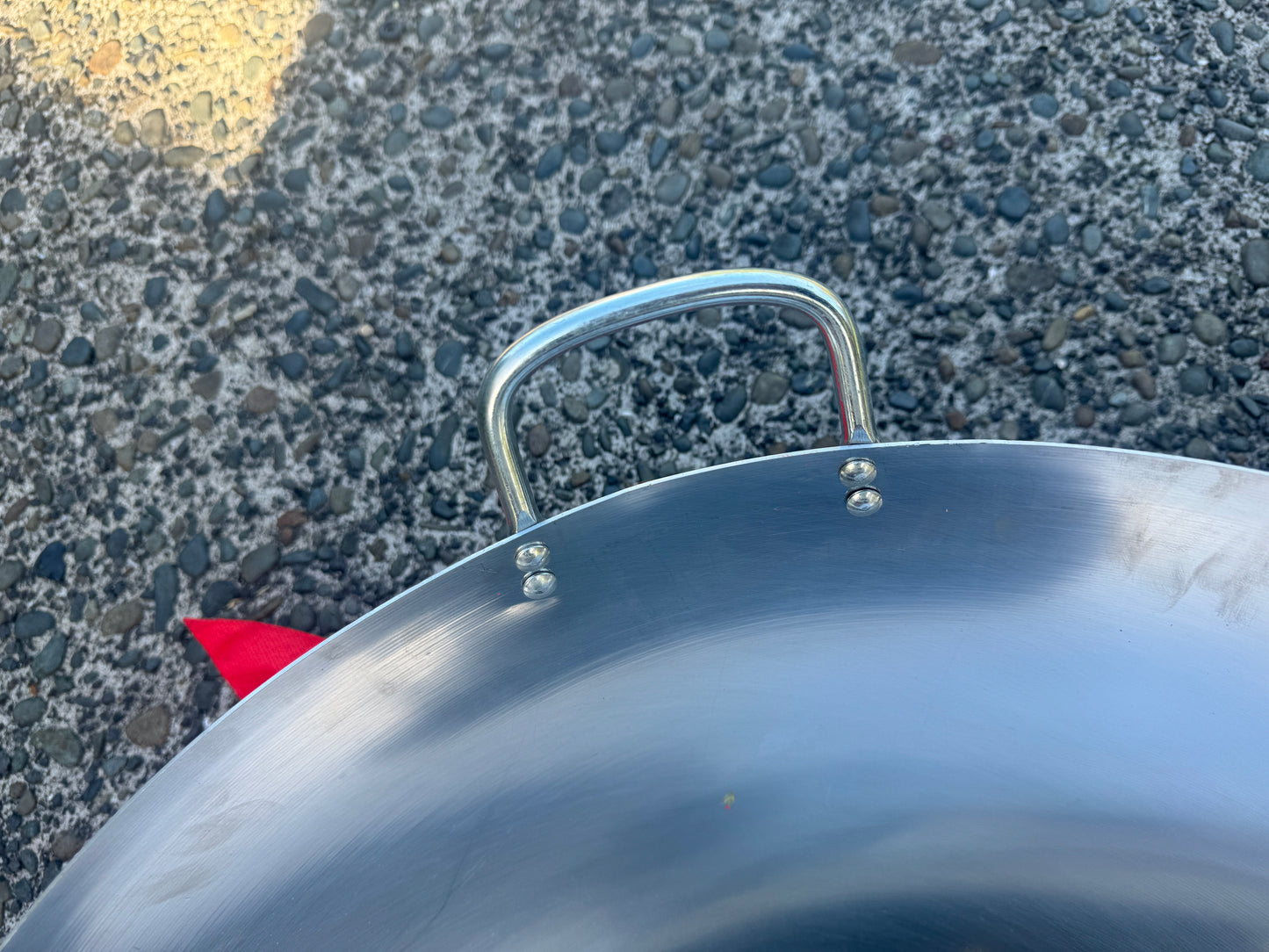 Big Stainless Steel Wok - 62cm