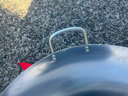 Big Stainless Steel Wok - 62cm