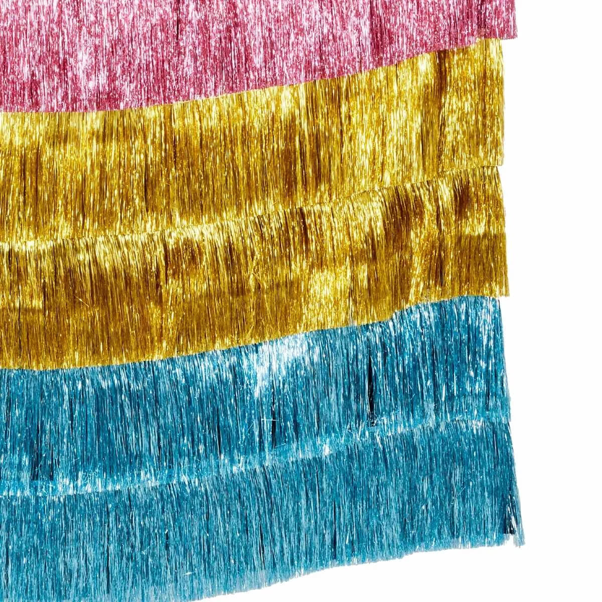 Backdrop - Multi-Colour Tassel Fringe (150cm x 150cm)