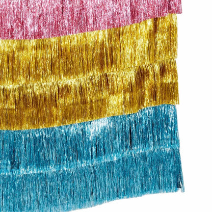 Backdrop - Multi-Colour Tassel Fringe (150cm x 150cm)