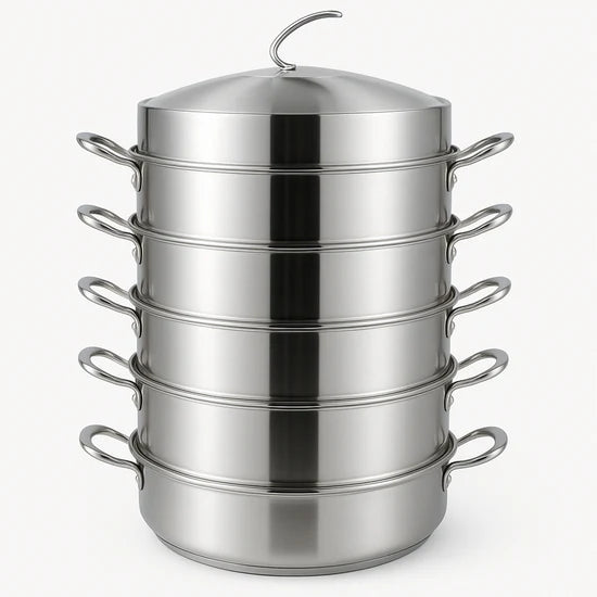 Stainless Steel Steamer 5 layer - 62cm(Thickened Steel)