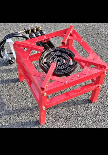 3 Ring High Pressure Burner With Heavy  Duty Stand