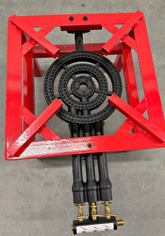 3 Ring High Pressure Burner With Heavy  Duty Stand